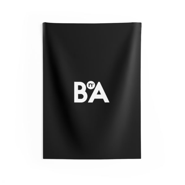 BnA Logo, Black Tapestry 1