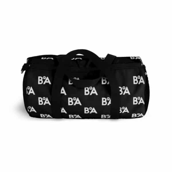 BnA Logo, Black Duffel Bag 3