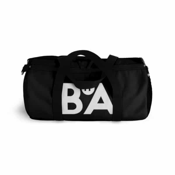 BnA Logo, Black Duffel Bag 3