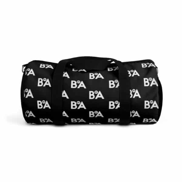 BnA Logo, Black Duffel Bag 1