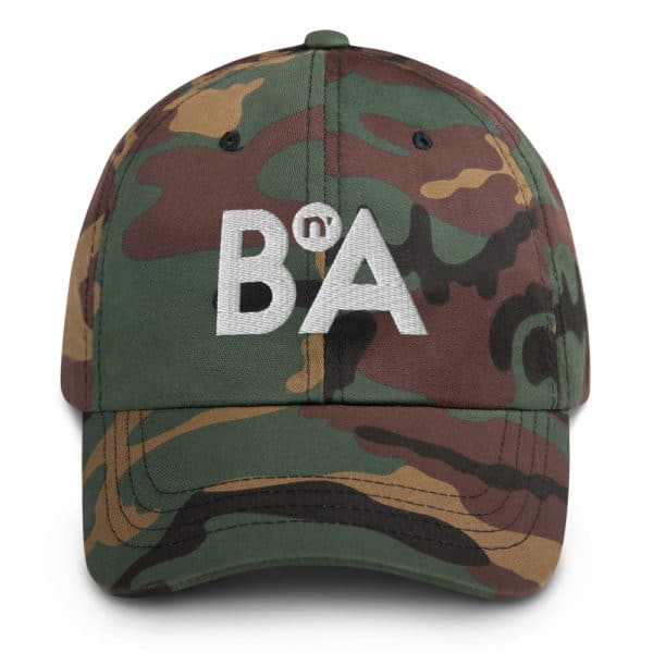 White BnA Lettering, Dad hat 5