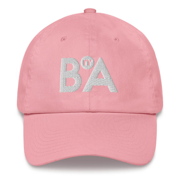 White BnA Lettering, Dad hat 8