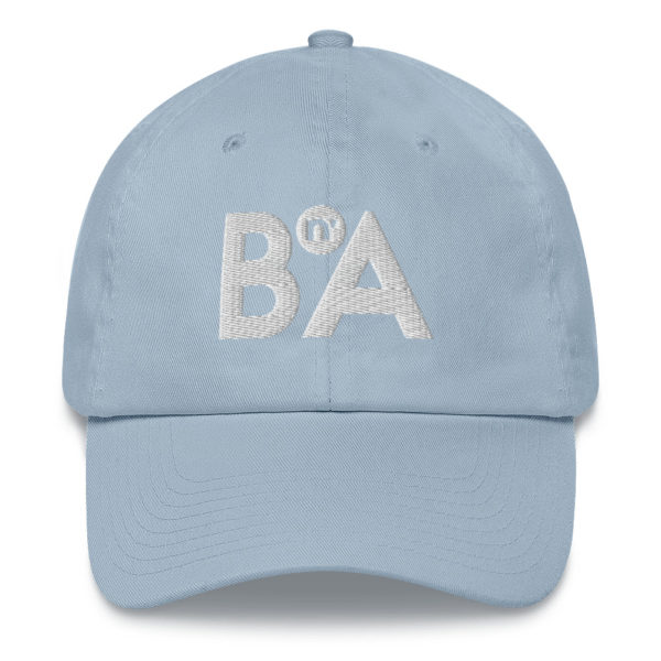 White BnA Lettering, Dad hat 9