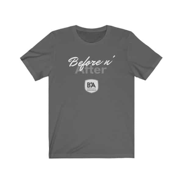 Retro Lettering with Shield, Unisex Jersey Tee 4