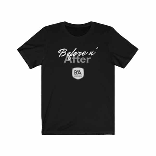Retro Lettering with Shield, Unisex Jersey Tee 1