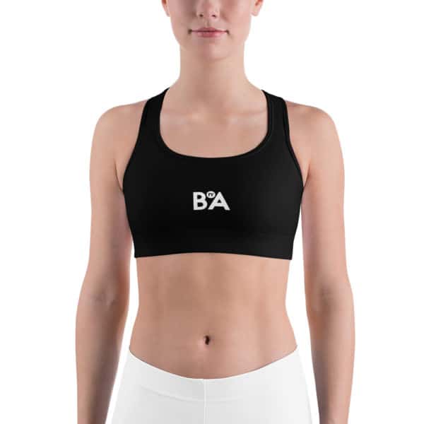 BnA Logo, Black Sports bra 1
